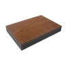 Custom Luxury  artificial leather wooden felt jewelry storage tray