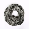 Custom multi color warm men infinity neck knitted scarves