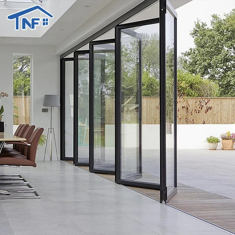 Buy Custom Popular Waterproof Outdoor Patio Accordion Doors Aluminum ...