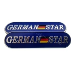 custom printed antique metal sticker logo brand label embossed logo spade A metal smartphone tags label with foam adhesive