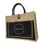 Import custom printed  burlap bags with handles  jute hessian bags with botton closure from China