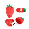 Custom PVC Strawberry Mini Fruit Shape Bulk Cheap Usb Flash Pen Drive Memory Stick 3.1 Floppy Logo 8Gb 16Gb 32Gb 64Gb