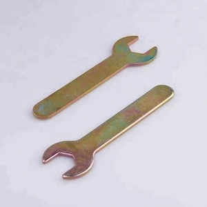 Custom Stamped Steel Zinc Plated Open End Wrench