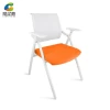 custom wholesale portable metal folding training chair with armrest