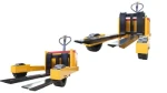 Custom Width 440 2t off-Road Wheel Full Electric Pallet Truck Forklift Stand Pallet Jack