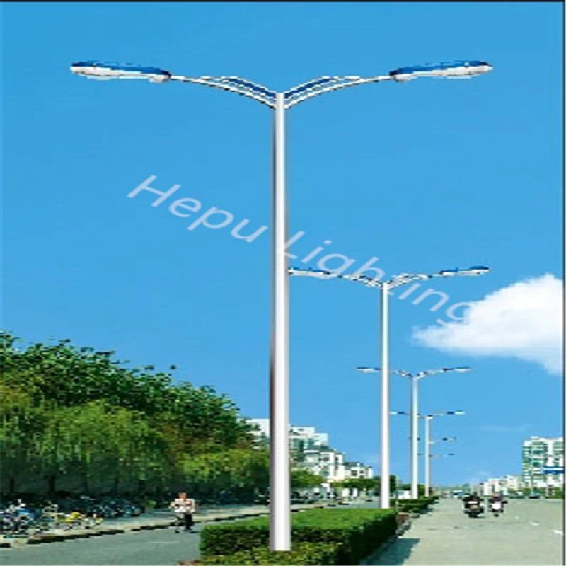 Customizable 7 Meter Galvanized Street Light Pole Solar Lamp Post