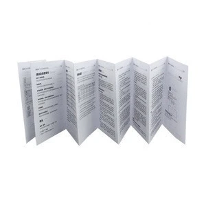 Customized black folding paper user manual instructions printing