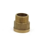 Customized Brass Plumbing Materials Hose Nipple Fitting Male Female Nut Threaded Nipple F1*m3/4