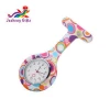 Customized candy colors nurse brooch pocket watches with silicone band watch