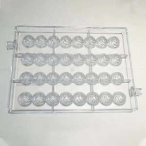 Customized certificated High Quality polycarbonate chocolate molds plastic chocolate mold