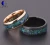 Import Customized IP Gold Tungsten Galaxy Series Mens Ring Inlay Colourful Opal Wedding Band from China