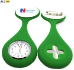 Customized Logo Silicone Nurse Watch Pocket Medical Brooch Watch