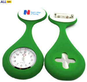 Customized Logo Silicone Nurse Watch Pocket Medical Brooch Watch