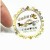 Import Customized Printing Round Clear StickersTransparent Logo Sticker Label With Gold Foil Stamp from China