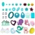 Import Cute Design Heart Shape Pendant BPA Free Soft Silicone Baby Teether from China