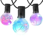DACHAN G40 Globe Outdoor LED String Lights Waterproof Patio Lights for Garden Outside Backyard Porch
