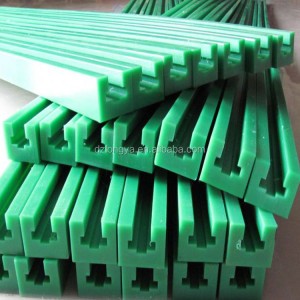 Decorative linear guide has good self lubricating and wear resistant conveyor guide rail