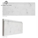 Decorative wall skirting stone liner natural marble baseboard moulding