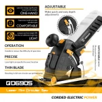 DEKO QD6905LR Mini Circular Saw Power Tools with Laser 4 Blades Dust passage Allen key Auxiliary handle BMC BOX Electric Saw