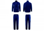 Denim Overalls Suit Men's Thick Wear-resistant Welder Anti-scalding Flame-retardant Labor Insurance Clothing Jacket Pants