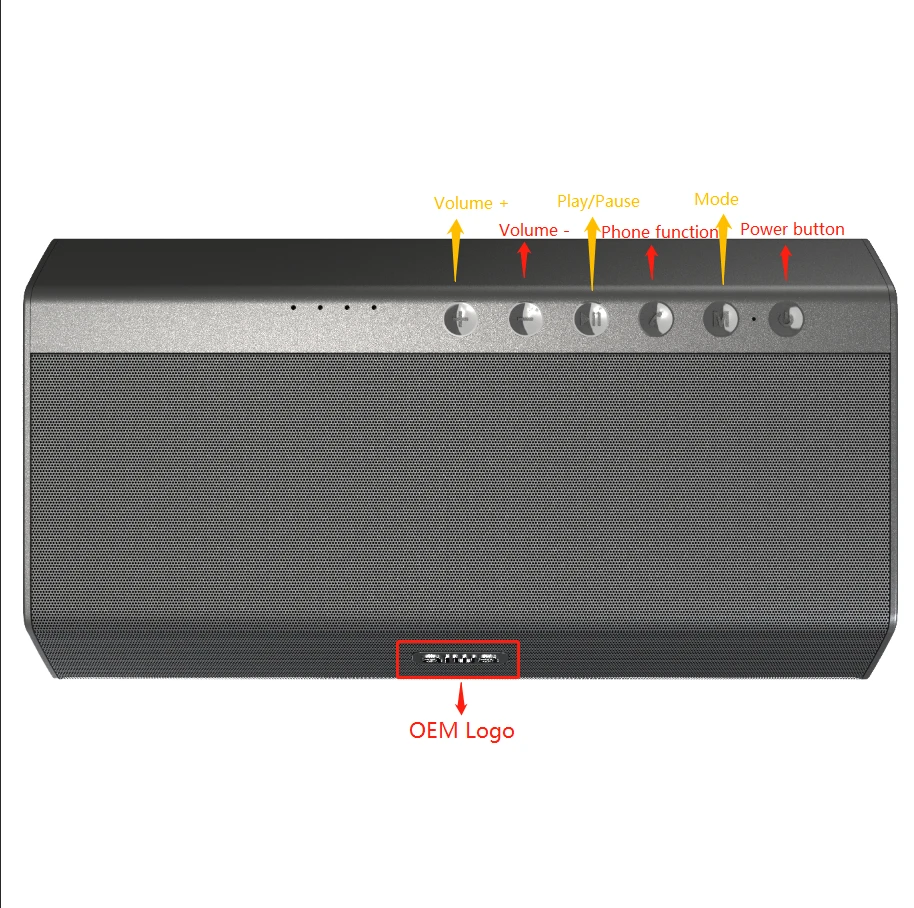 Desktop Bass Full Range Bloototh Speaker Rechargeable Portable Hifi amplifier speaker