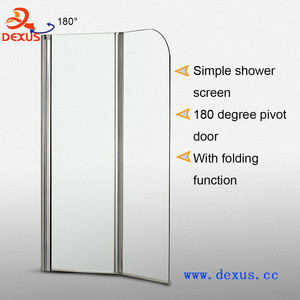 Buy Dexus 6mm Tempered Glass Hinge Bath Screen Dc-3005 from Foshan ...
