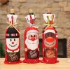 Dinner Table Decoration Cartoon Home Party Decor Wine Gift Bag 1Pcs Kitchen Xmas Decoration Christmas Wine Bottle Cover