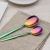 Import Dishwash safe rainbow stainless steel flatware set, spoon knife fork cutlery from China