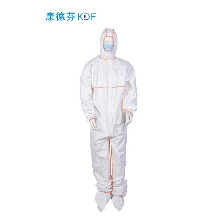 Disposable personal coverall safety protected suit clothing equipment fabric with CE certificate