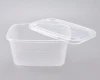 Disposable Plastic Microwave Rectangle Food Container or Lunch Box for Take Away