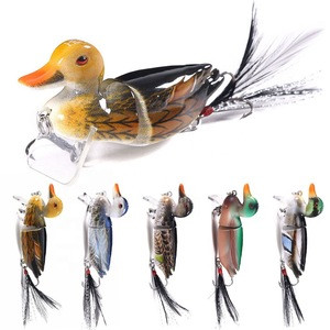 Diving tongh 7cm 10g Fishing Rattles Topwater duck Jointed Fishing Lures for Bass Floating Lures Duck Fishing Baits