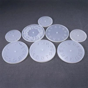 DIY Fashion 3D Clock Epoxy Clear Clock Silicone Resin Liquid Mold and Clock Resin Crystal drops
