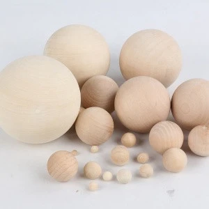 DIY Natural Wood Ball Round Spacer Wood Beads Eco-Friendly Lead-Free Natural Color Wooden Balls perle en bois NO Hole