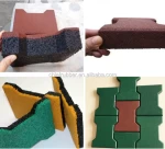 dog bone rubber paver Colorful Non-Toxic Playground Rubber Tile