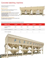 dosing aggregate measuring weigh batcher concrete batching machine aggregate batcher PL800
