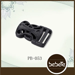 double adjustable buckle Curved Plastic Buckles with lock