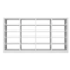 Double Side Steel Bookstore School Library Furniture Book Shelf Display Book Rack