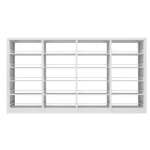 Double Side Steel Bookstore School Library Furniture Book Shelf Display Book Rack