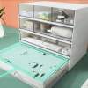 Drawer type cosmetic storage office desk stationery storage box free combination multi-layer stackable storage box