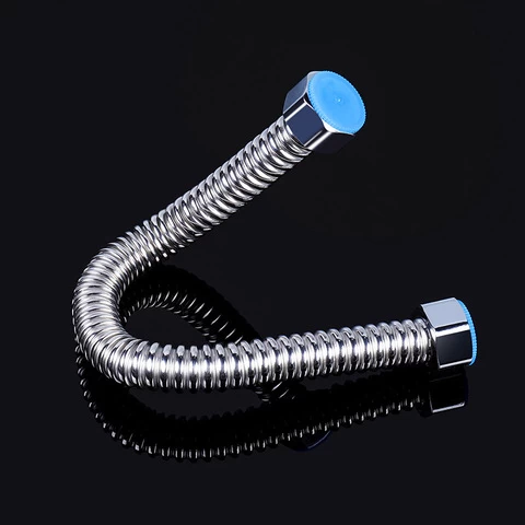 durable Custom length 304 stainless steel spiral copper Hot and cold Enter water heater hose