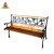 Import Durable Outdoor Metal Furniture Steel Frame Porch Garden Bench from China
