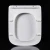 Import Duroplast Material Square Shaped Toilet Seat Cove  have duty top fixing toilet seat cover from China