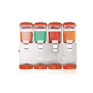 Easy-Cleaning colorful 9L*4 fruit juicer machine codl juice dispenser