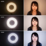 Easy Hood FALCON EYES 300 Ring LED Panel 5600K Video Film Continuous Light W/Camera