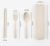 Import Eco-friendly bamboo tableware set knife fork spoon chopsticks portable cutlery set with box packaging plastic spoon fork knife from China