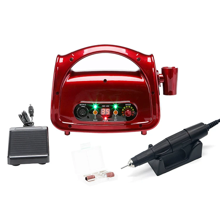 electric nail file machine belle 35000rpm rechargeable nail drill