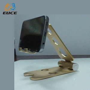 ELICE High Quality mini Aluminum alloy mobile phone holder stand foldable flexible metal car holder for iPad Laptop
