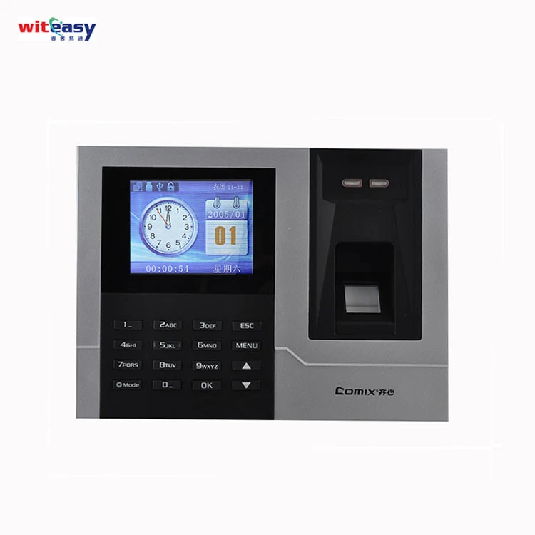 Employee time clock attendance recorder with fingerprint and proximity card recognition USB port N-608