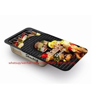 Europe new package design of pressed ovenable paperboard tray sealing with paper lids