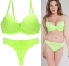 European and American Gather Push up Bra Breathable Panty and Bra Set Women Underwear Panty Bra Set 4 Set 7 Color as Pictures